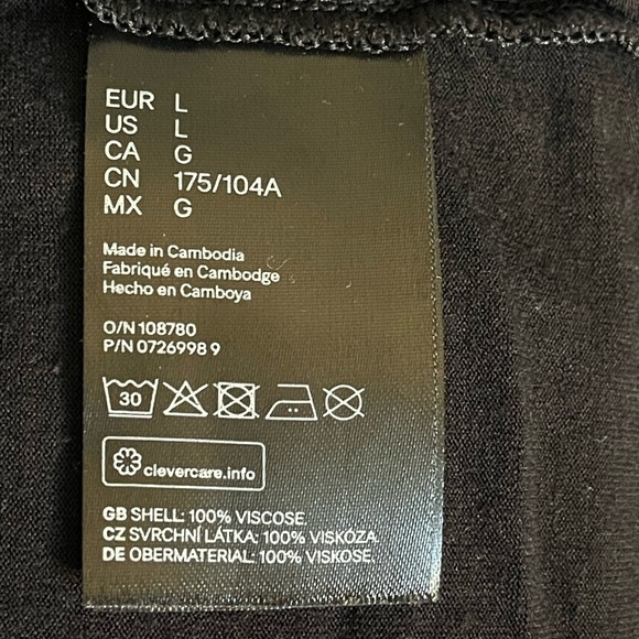 H&M Black Jersey Knit Jumpsuit Large - Picture 11 of 11